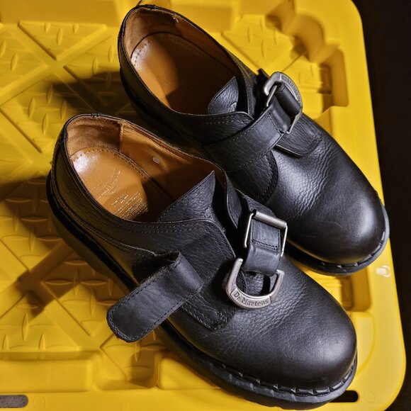 90's vintage Dr. Martens B314 Platform Oxfords Monk Strap - Picture 3 of 14
